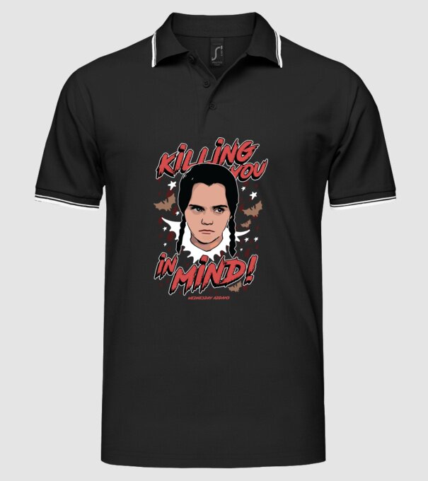 WEDNESDAY Killing You in my mind model negru pe tricou