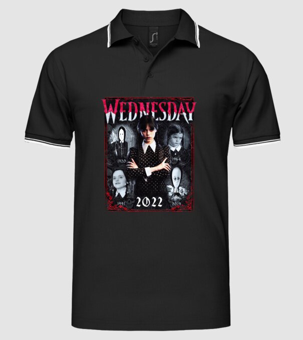 WEDNESDAY multi all time model negru pe tricou