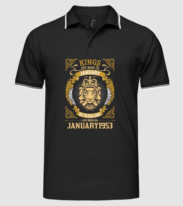 Ziua de naștere a Leului 1953 january model negru pe tricou