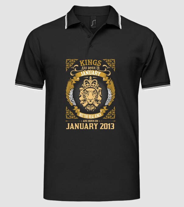 Ziua de naștere a Leului 2013 january model negru pe tricou