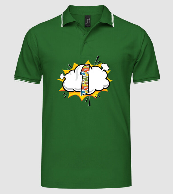 Birthday Comic Number 1 model verde pe tricou