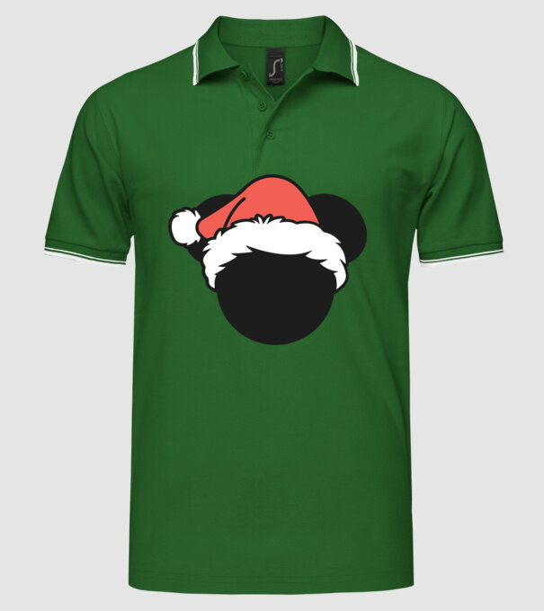 Crăciun Mickey model verde pe tricou
