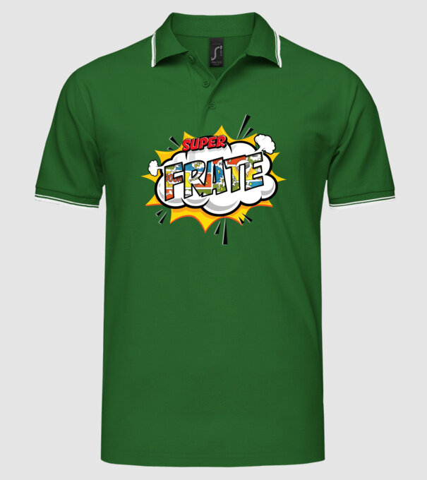 Super Frate model verde pe tricou