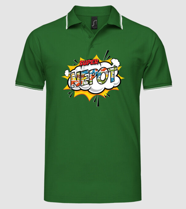 Super Nepot model verde pe tricou