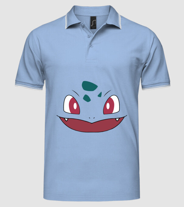 Bulbasaur model albastru deschis pe tricou