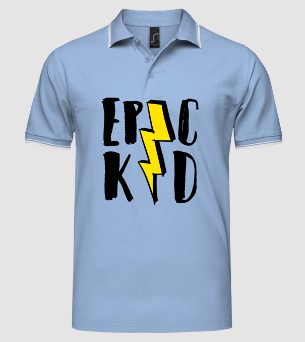 EpicKid model albastru deschis pe tricou