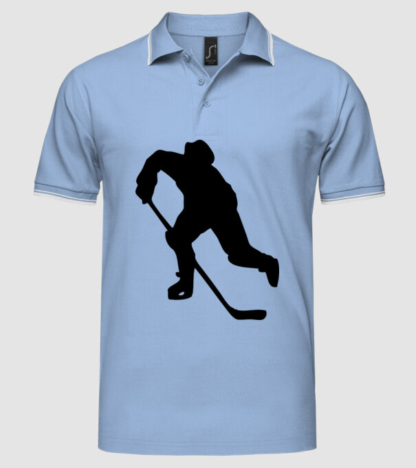 hochei model albastru deschis pe tricou