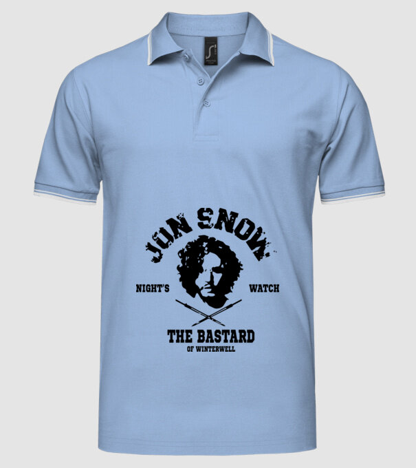 'Jon Snow Night''s Watch' model albastru deschis pe tricou
