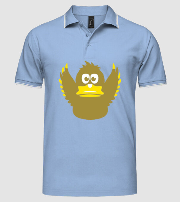 Rață model albastru deschis pe tricou