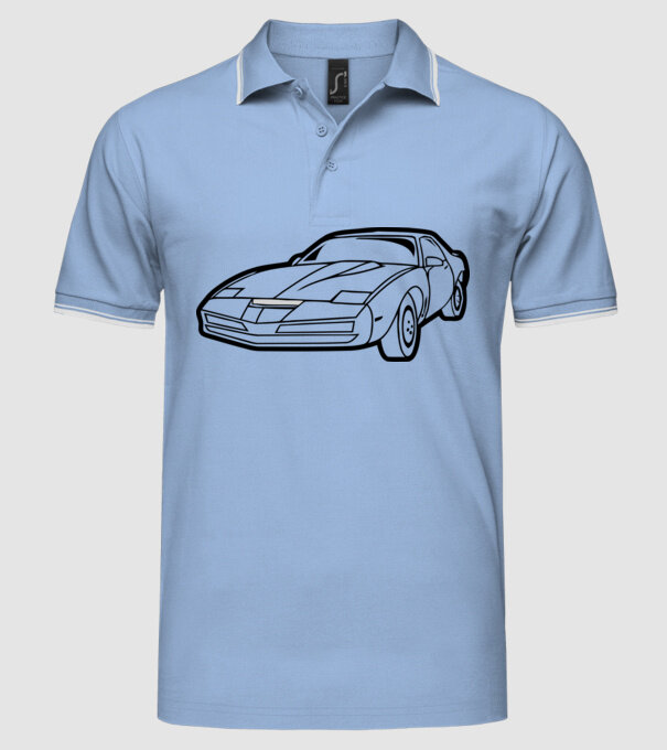 Kit model albastru deschis pe tricou