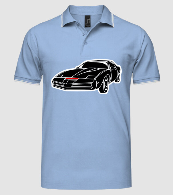 Kitt 3C.eps model albastru deschis pe tricou