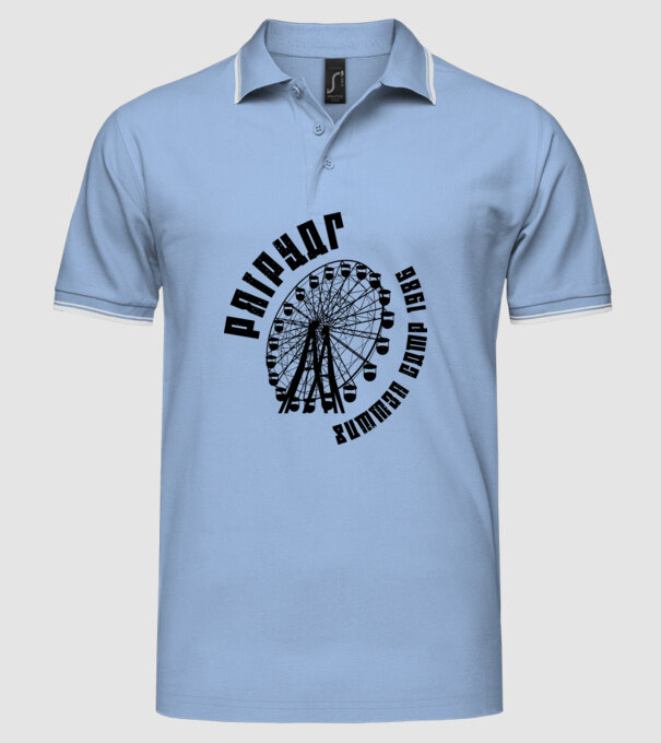 Prypiat summer camp model albastru deschis pe tricou