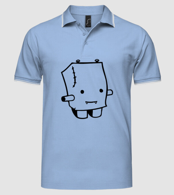 monstru1 model albastru deschis pe tricou