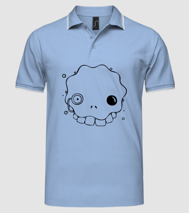 monstru10 model albastru deschis pe tricou