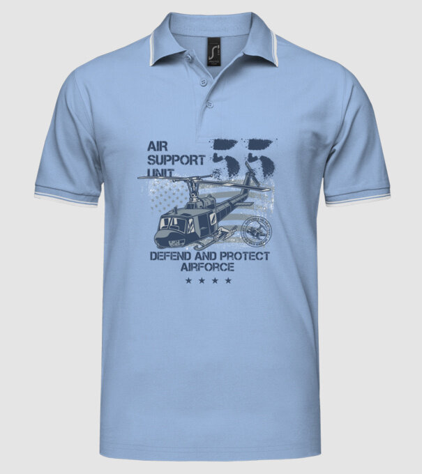 Avioane model albastru deschis pe tricou