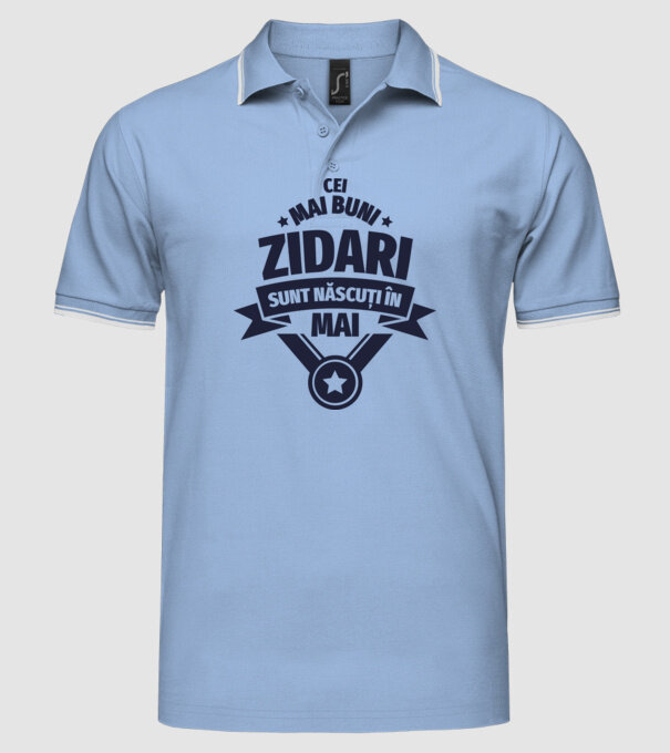 Cei mai buni zidari sunt născuți în Mai model albastru deschis pe tricou
