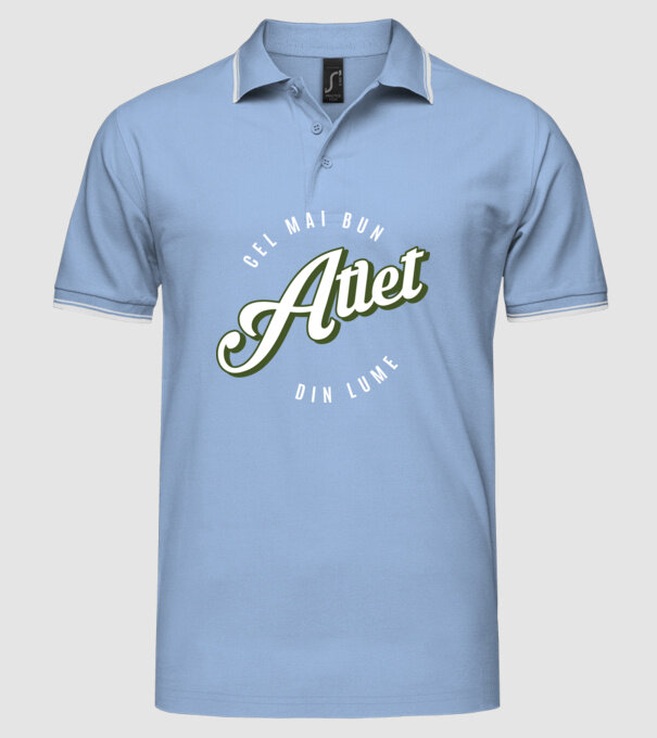 Cel mai bun Atlet din lume model albastru deschis pe tricou