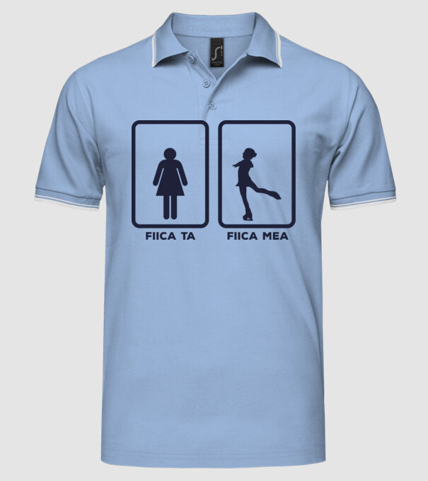 fiica ta - fiica mea model albastru deschis pe tricou