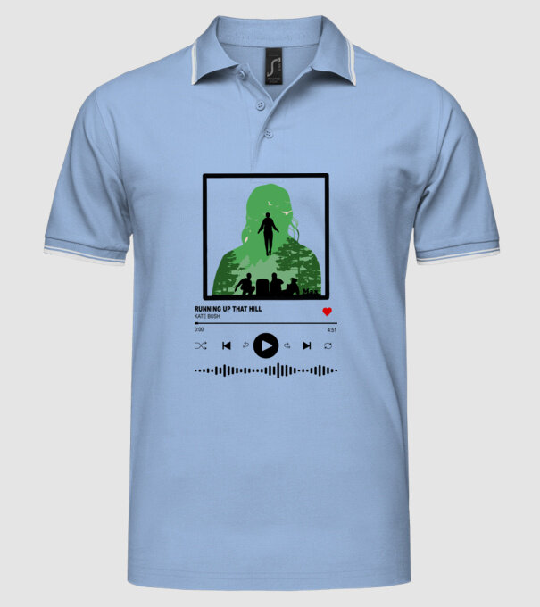 maxs favourite song stranger things model albastru deschis pe tricou