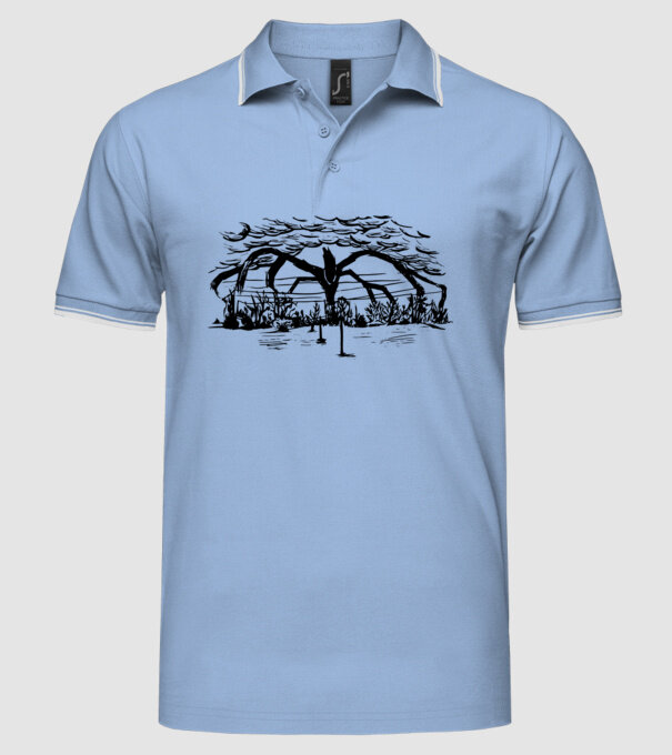 mind flayer drawing stranger things model albastru deschis pe tricou