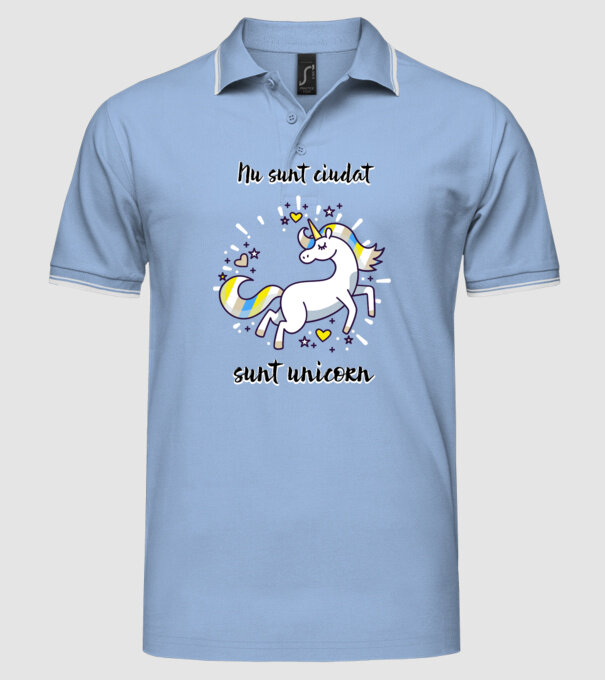 Nu sunt ciudat - sunt unicorn model albastru deschis pe tricou