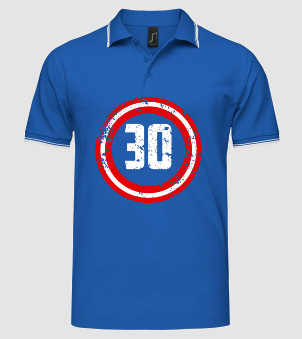 Birthday captain 30 Years old model albastru regal pe tricou