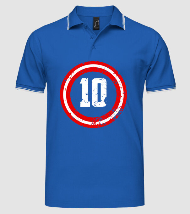 Birthday captain 10 Years old model albastru regal pe tricou