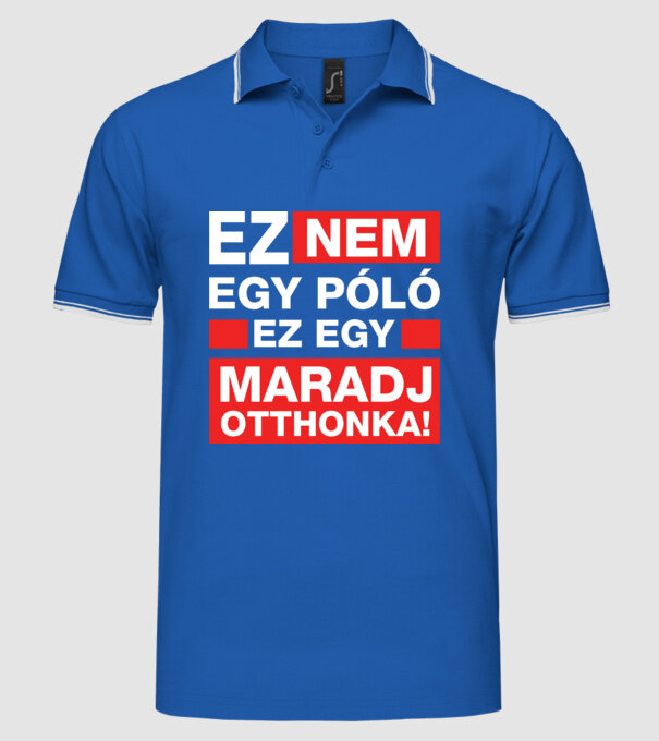 model albastru regal pe tricou