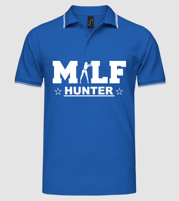 Milf model albastru regal pe tricou