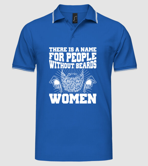 Name for beardless people women model albastru regal pe tricou