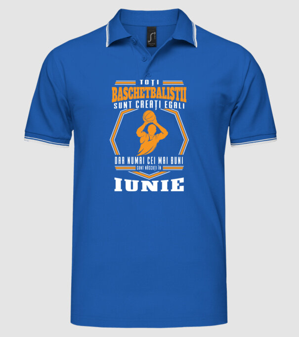 Toți baschetbaliștii sunt creați egali, dar numai cei mai buni sunt născuți în iunie model albastru regal pe tricou