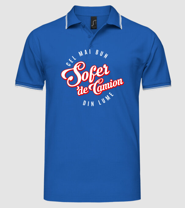 Cel mai bun ȘOFER DE CAMION din lume model albastru regal pe tricou