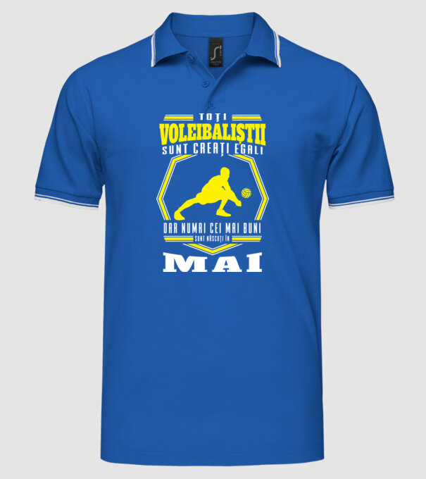 Toți voleibaliștii sunt creați egali, dar numai cei mai buni sunt născuți în mai model albastru regal pe tricou