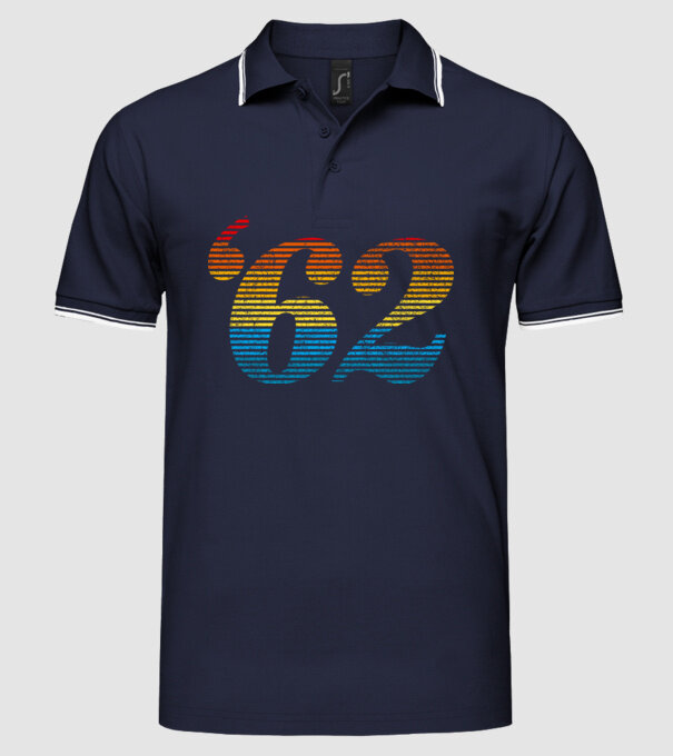 Retro Birthday 1962 model albastru închis pe tricou