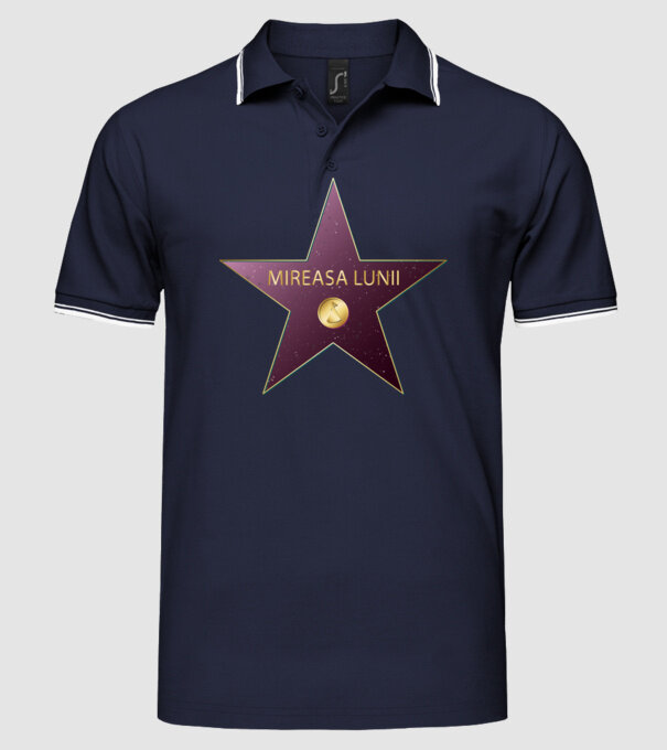 Mireasa lunii model albastru închis pe tricou