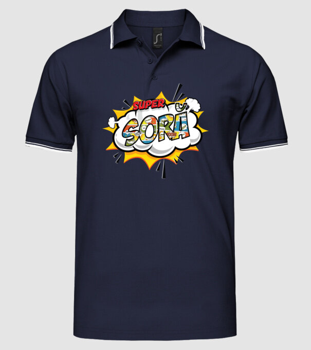 Super Soră model albastru închis pe tricou