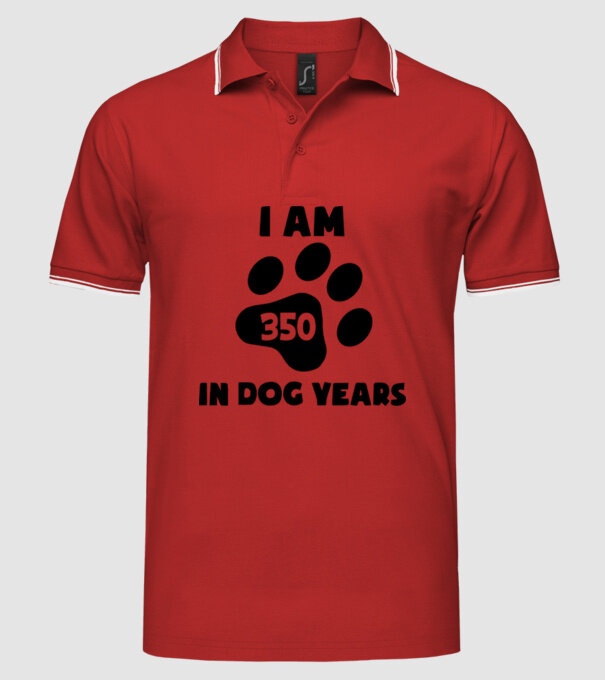 Dog Year - 350 model roșu pe tricou