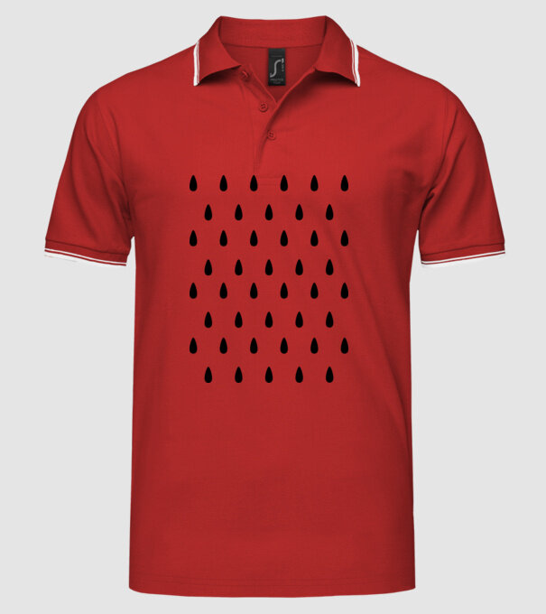 Semințe de pepene carnaval model roșu pe tricou