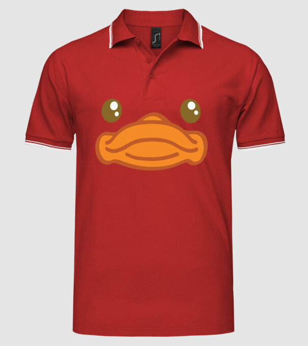 Rață carnaval model roșu pe tricou