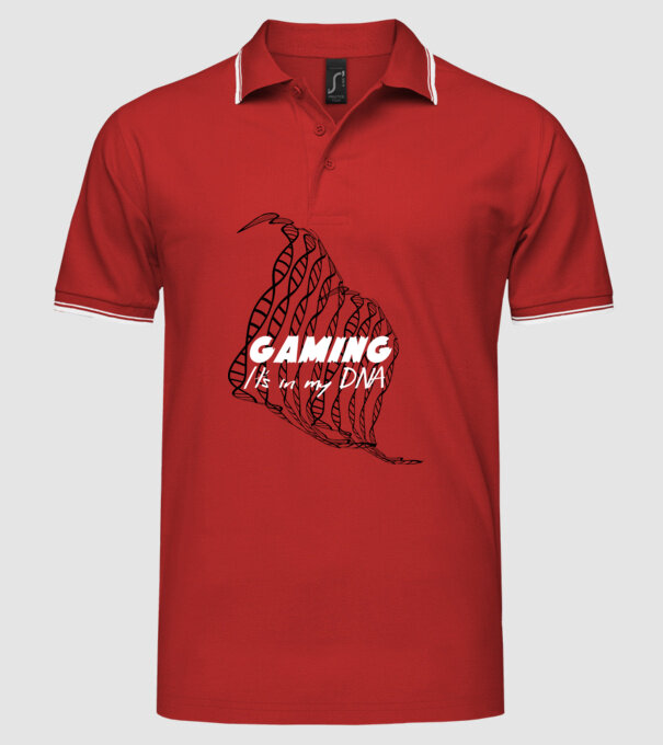 Gamer DNA model roșu pe tricou