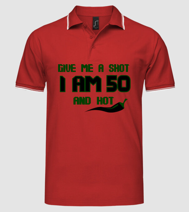 Give me a shot - 60 model roșu pe tricou