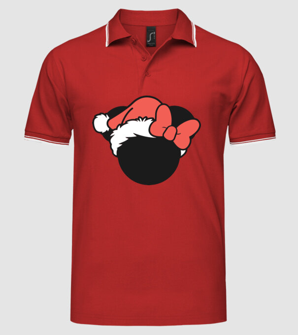 Crăciun Minnie model roșu pe tricou