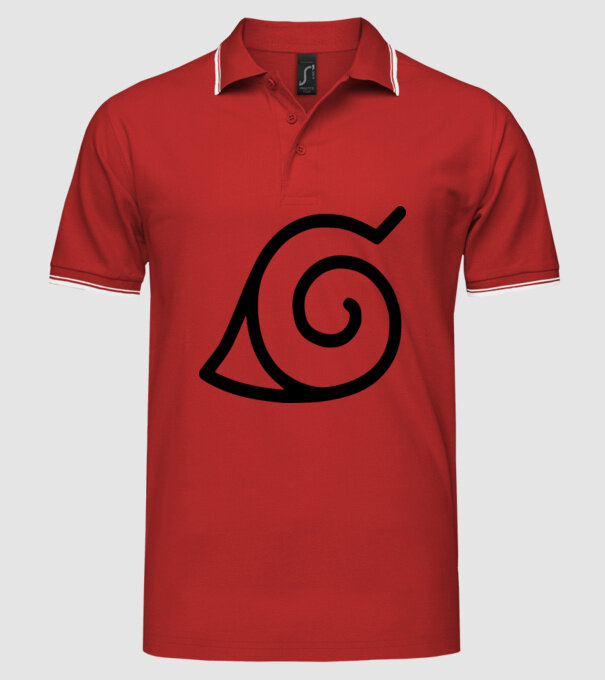 simbol naruto model roșu pe tricou