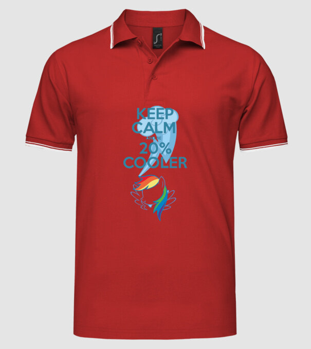 Rainbow Dash model roșu pe tricou