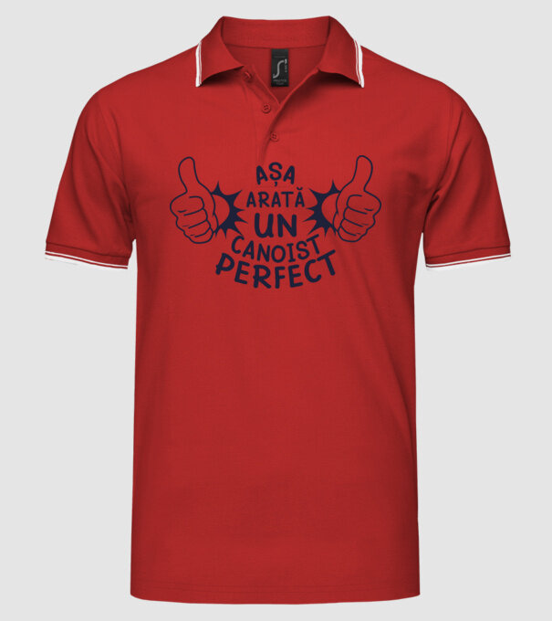 Așa arată un CANOIST perfect model roșu pe tricou