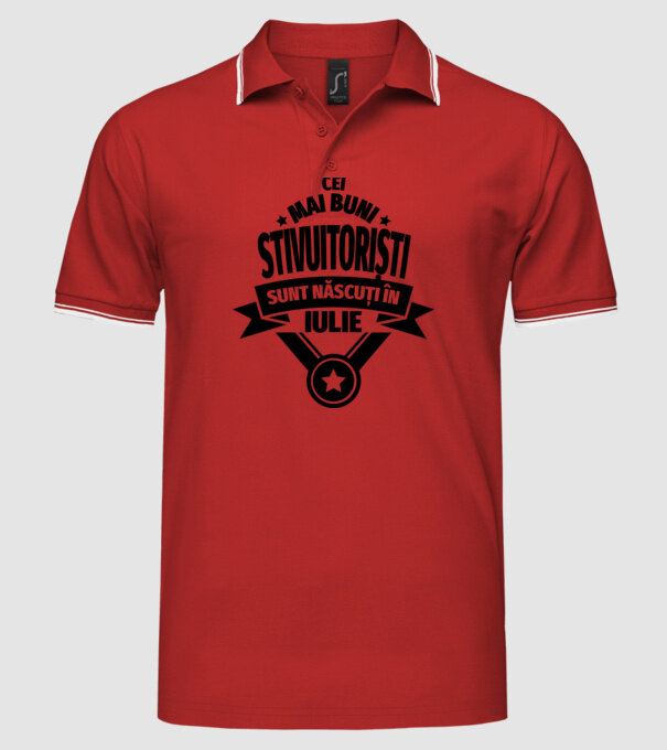 Cei mai buni stivuitoriști sunt născuți în Iulie model roșu pe tricou