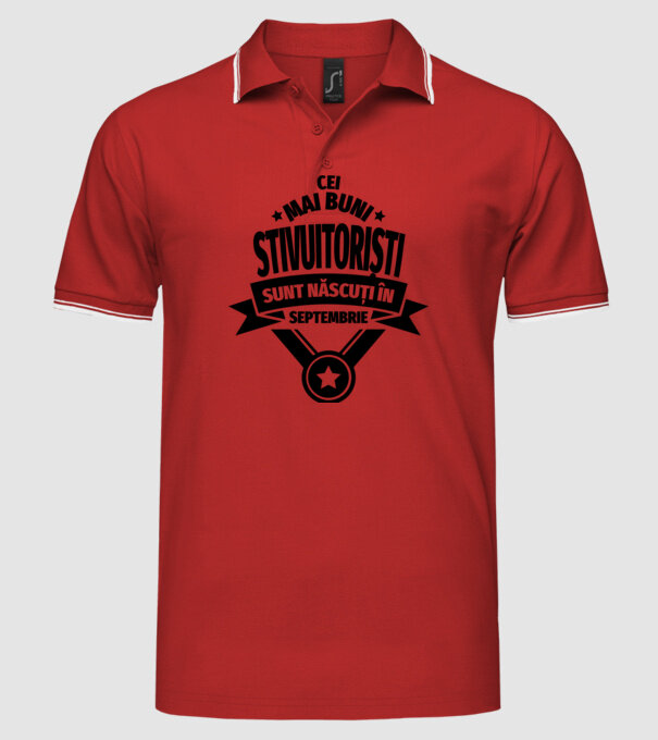 Cei mai buni stivuitoriști sunt născuți în Septembrie model roșu pe tricou