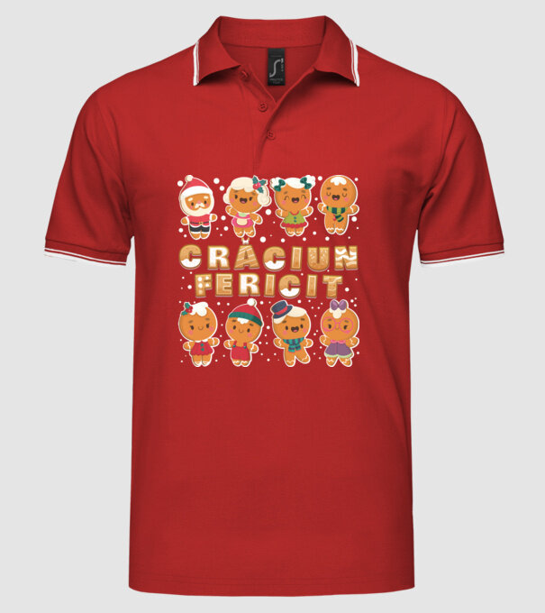 crăciun Fericit model roșu pe tricou