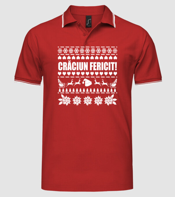 crăciun Fericit! model roșu pe tricou