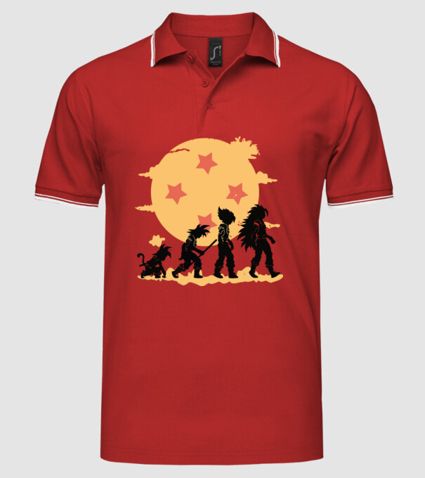 dragonball evolution model roșu pe tricou